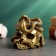 Sninker "Snake on the Skull" Old Gold, 9.5x8x8cm