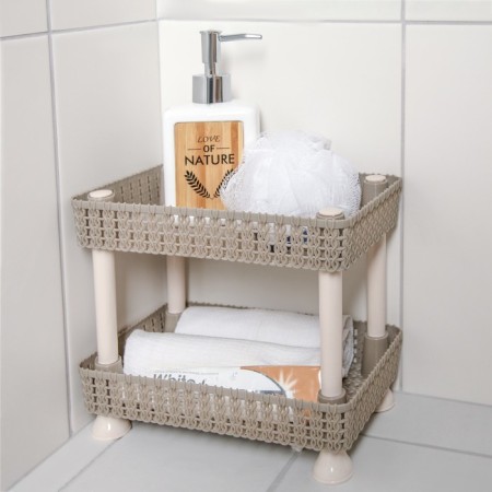 Those desktop 2 tier "Weaving", 24 × 15 × 20 cm, color mix-2