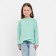 Свитшот для девочки с воланом KAFTAN "Basic line" размер 32 (110-116), цвет мята