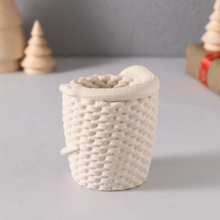 Interior item "Snake Basket" 7*7*4 cm white-4