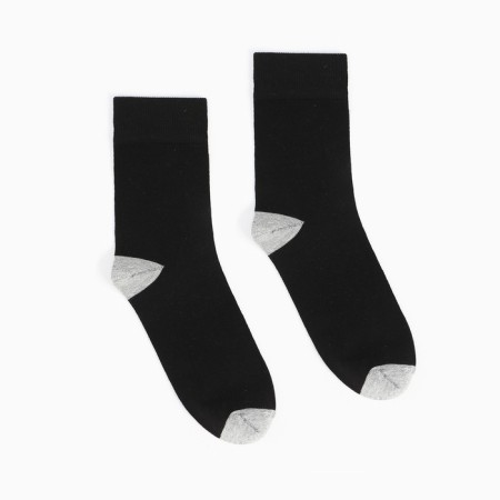 Set of male socks (2 pairs), black/gray color, size 42-43-1