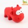 Brying toy for dogs from Latex "Bull", 9 cm, red