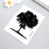 Black "tree" 12x15 cm
