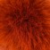 Pompon artificial fur "red -brown" d = 7 cm