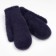 Women's mittens, dark blue color, size 7-8
