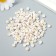 Beads for creativity Plastic "Golden Smiley on White" set of 20 grams 0.4x0.7x0.7 cm