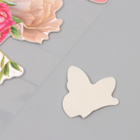 Interior plastic sticker "peonies" 40x31 cm-3