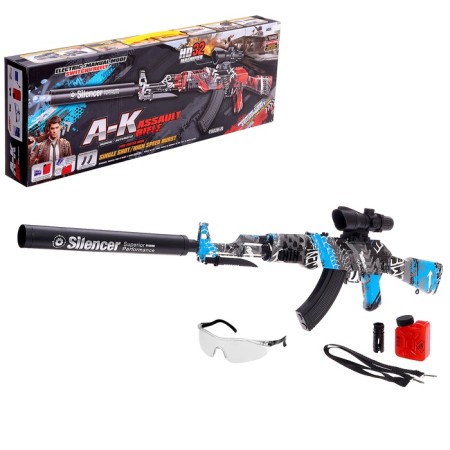 AK-47 automatic machine, works from the battery