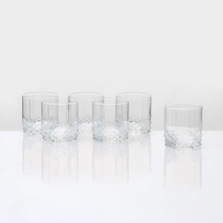 A set of glass glasses for VALSE juice 250 ml, 6 pcs