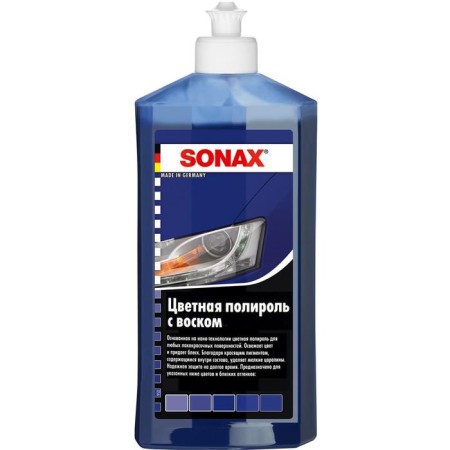 Fully color Sonax with waxing blue, 500 ml, 296200