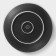 Porcelain plate Magistro line, d = 20.5 cm, black color