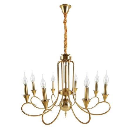Ceiling light Gerhort G11081/8GD, 8x40W, E14, 107x79.5x79.5 cm, gold color