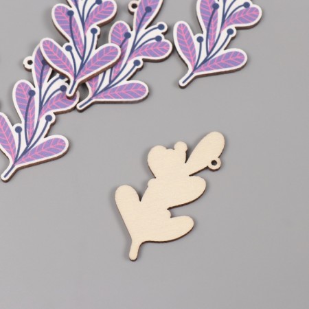 Decor for creativity tree "Vetochka" set 6 pcs 4.5x3x0.3 cm-1