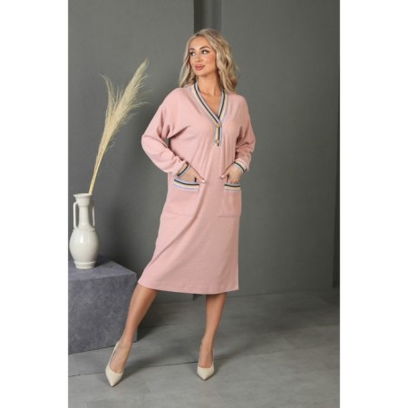 Women's dress, size 46, pink color-5