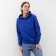 Feminine sweatshirt, color bright blue, size 48