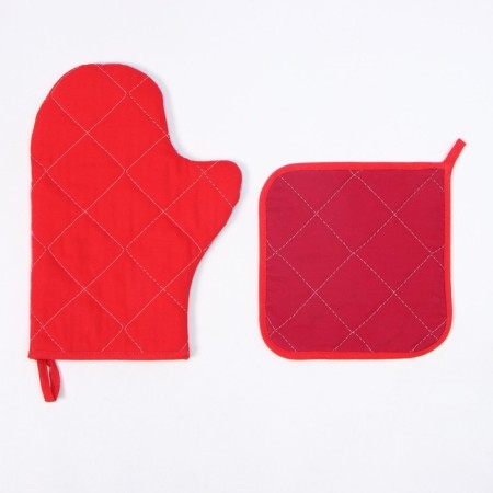 Set of kitchen. Ethel of "Magic": 19x19 cm, mittens-output 20x28 cm, 100% HL-2