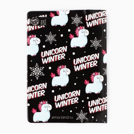 Air passport cover-draw "Unicorn Winter"-2