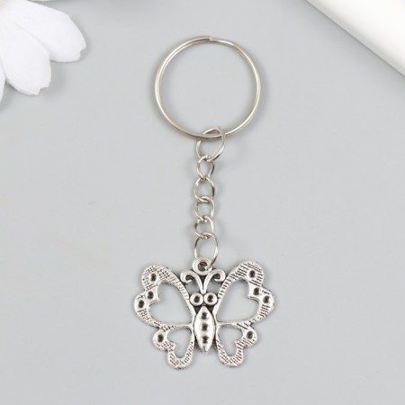 Metal keychain "Blobo drawn" silver 3.1x2.5 cm