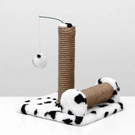 Double clawberry for kittens on a stand, jute, 30 x 28 x 32 cm, Dalmatian-3