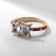 Rain Rainbow ring, color in gold, size 17