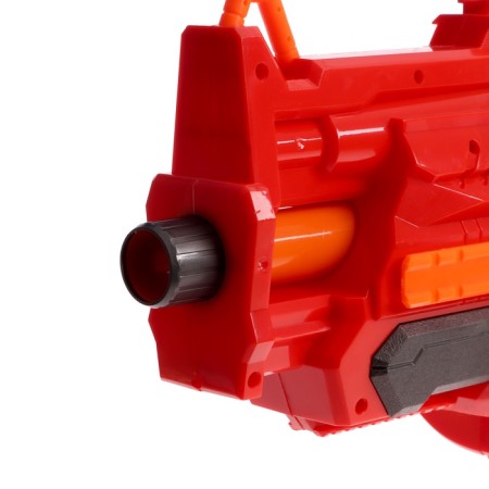 Blaster "Fiery", shoots with soft bullets, works on batteries-1