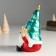 Polystone souvenir "Santa Claus in a cap with stars, with a bell and a bag" 12x9.5x18 cm
