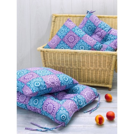 Decorative pillow for lightning india, size 40x40 cm, purple color