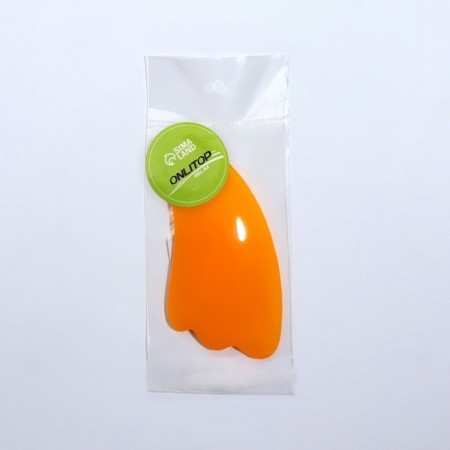 Huasha massage "Paw", 10 × 5 cm, orange color-3