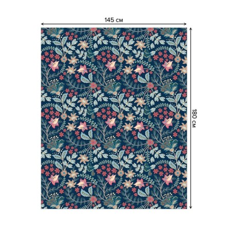 The tablecloth "Flower Field", rectangular, Saten, size 145x180 cm-1