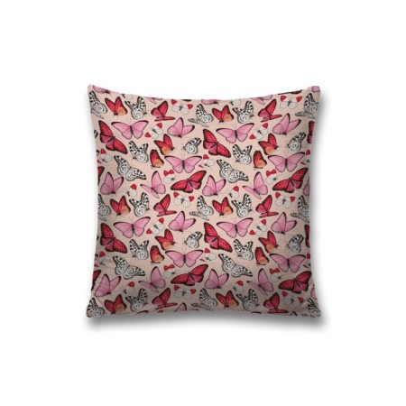 Decorative pillowcase "Spring butterflies", on a zipper, size 45x45 cm