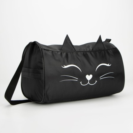 Children's sports bag for lightning girls, external pocket, black color-2