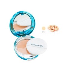 Facial powder ENOGH, with collagen, main and spare block, tone No. 23, 13+13 g