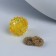 Su-jok massage, d = 3.5 cm, with 2 rings, yellow color