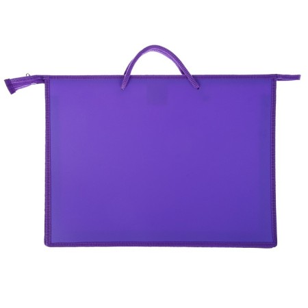 Folder for drawings and drawings A3, 420 x 343 x 50 mm, 0.9 mm, with handles, plastic, lightning from above, "standard" pr 3, lilac-1