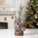 LED figure "Christmas tree with a bump", 8.2 × 29 × 8.2 cm, plastic, batteries CR2032x2, glow warm white