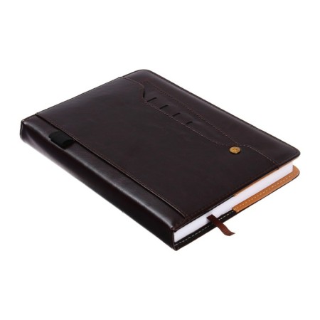 The diary is low, PVC cover, A5 format, 140 sheets in a cage, with pockets, mix-3