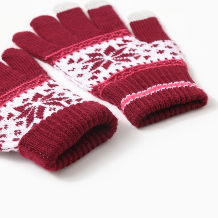 Sensory gloves, Bordeaux color, river 18-2
