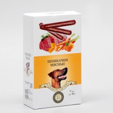 Шпикачка TitBit для собак, с рубцом говяжьим и курагой, 50 г