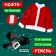 New Year! Carnival set "Good Santa", height 98-104 cm