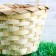Wicker basket, bamboo, natural color, (cylinder), medium
