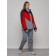 Ski suit female, size 56, red color