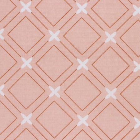 Towel 35x60cm crosses, pink, waffle, 120 g/m2, cotton 100%-2