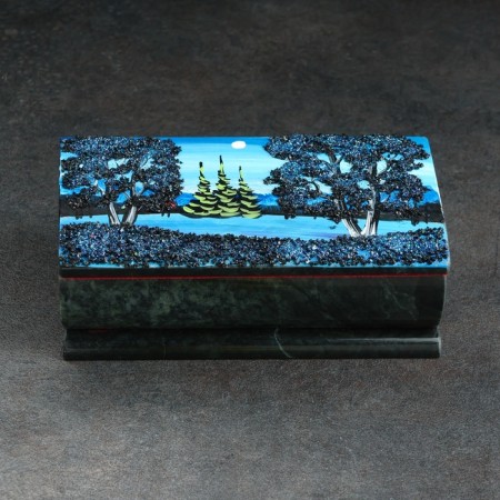 Casket "Night" 15x7x5.5 cm, stone baby, coil-4