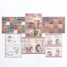 Set of decoupage cards 6 pcs 