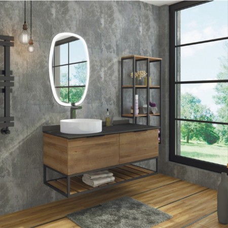 Suspended Comforty Porto50, Oak color dark brown-1