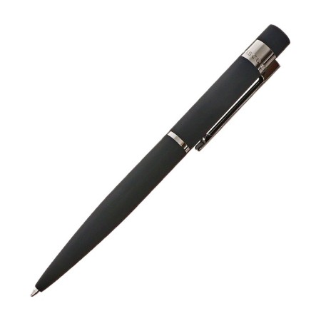 Switching handle, 1.0 mm, BrunovisConti verona, blue rod, metal case Soft Touch Black, in an eco -leather case-1