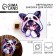 Hair hair clip twisting "Cutie Chibi", 3 x 3 cm