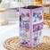 Bank with a lid for bulk products "lavender-3", 2.7 l, 9.5 × 21.5 cm, rectangular