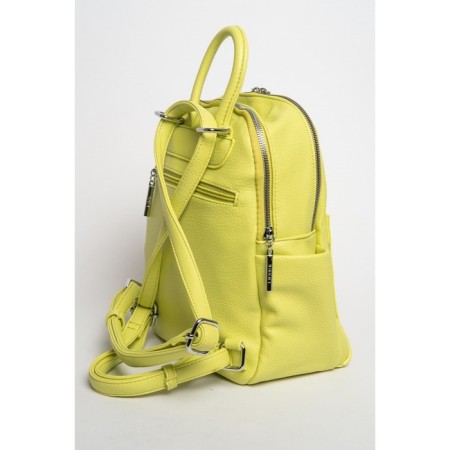 Women's backpack, eco -leather, Ludor Lemon, 23x15x30 cm-3