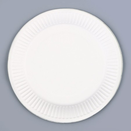 A set of paper utensils: 6 plates, 6 glasses, green color-5